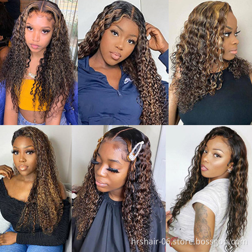 Wholesale Price Raw Virgin Unprocessed High Density Piano Color Human Hair Lace Wigs With Clips